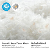 Down Feather Throw Pillows Cotton Fabric